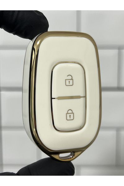 BARKAS ELEKTRONİK Dacia Spring Duster Logan Sandero Waterless Nano Key Case White