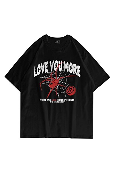 Adrift Unisex majica "Love You More" crna