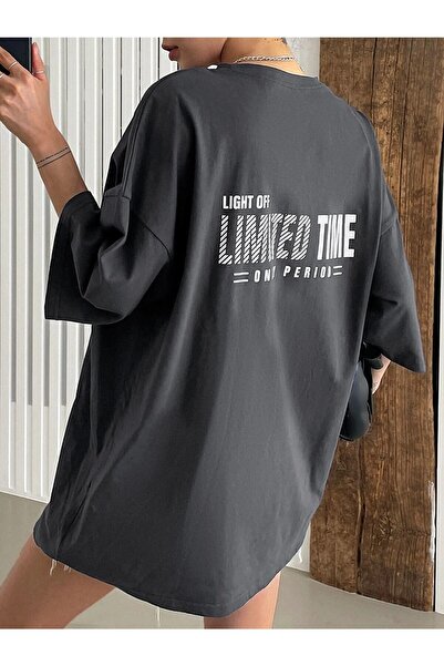 Tarzsokak Tricou cu imprimeu oversize, afumat, cu timp limitat