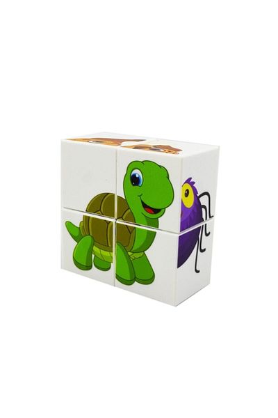 KÜPSS 6 Different Cute Animal Magnetic Puzzle Cubes 1 2 Years Old Educational Toy