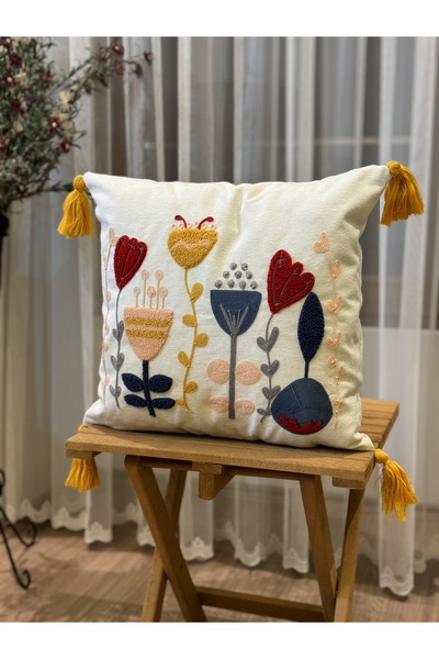 BUGİ HOME COLLECTİON PUNCH SINGUR BRODAT CAZĂ DECORATIVĂ KIRLENT