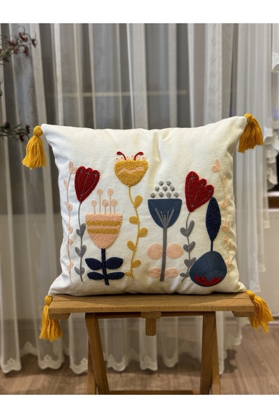 BUGİ HOME COLLECTİON PUNCH SINGUR BRODAT CAZĂ DECORATIVĂ KIRLENT