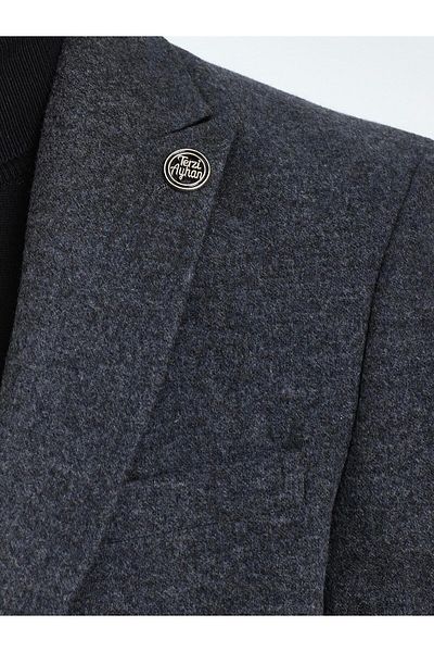 Terziayhan Slimfit smoked wool jacket