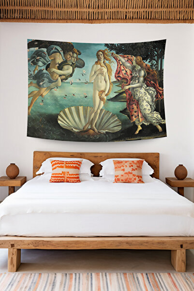 depdekor Duvar örtüsü duvar halısı dijital baskı tapestry "Venüs'ün Doğuşu" -...