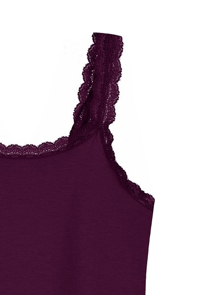HNX Cotton Lace Thin Strap Women's Tank Top