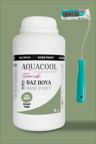 Aquacool Trend Çok Amaçlı Geri Dönüşüm Boyası - Akrilik Boya - Baz Serisi 1 Kg
