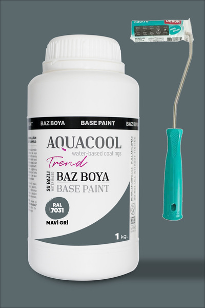 Aquacool Trend Çok Amaçlı Geri Dönüşüm Boyası - Akrilik Boya - Baz Serisi 1 Kg
