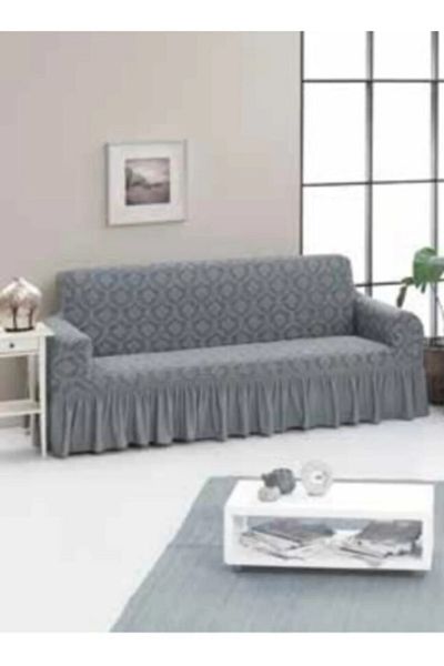 Bright Home Jacquard Sofa Set for 3 People - Sofa, Sofa Bed Cover and Sofa Cover with Shawl Pattern