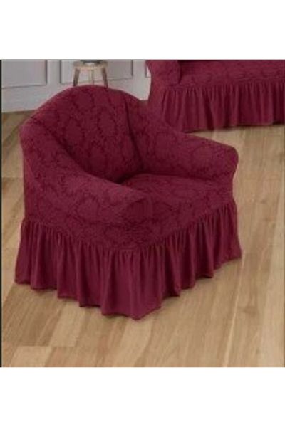 Bright Home Single Jacquard Seat Cover - Armchair Cover and Shawl Pattern (1 Piece)