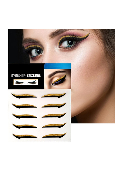 Lesvip's Kendinden yapışkanlı sticker glitter eyeliner 5 çift