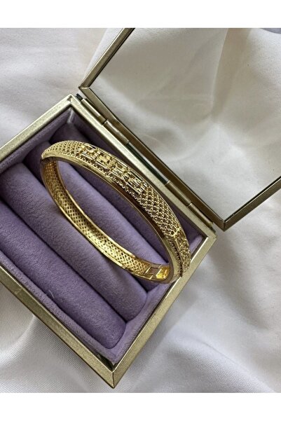 PANCO SHOP ACCESSORIES JEWELRY Altın Kaplama Paslanmaz Çelik Bilezik Düğün / Nikah Özel Gün Için Altın Bilezik Görünümü Kelepçe Şık