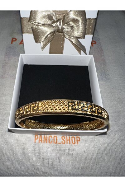 PANCO SHOP ACCESSORIES JEWELRY Altın Kaplama Paslanmaz Çelik Bilezik Düğün / Nikah Özel Gün Için Altın Bilezik Görünümü Kelepçe Şık