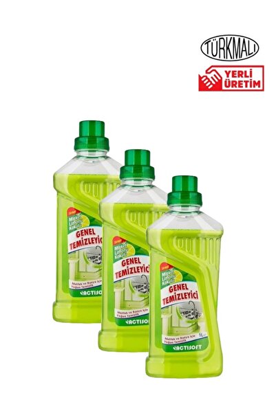 actisoft GENEL TEMİZLEYİCİ SİRKELİ MİSKET LİMON KOKULU 1000 ML X 3 LÜ