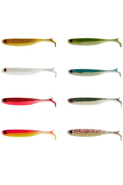 Mustad Mezashi Z-Tail Minnow Silikon Yem 9cm 6 Adet