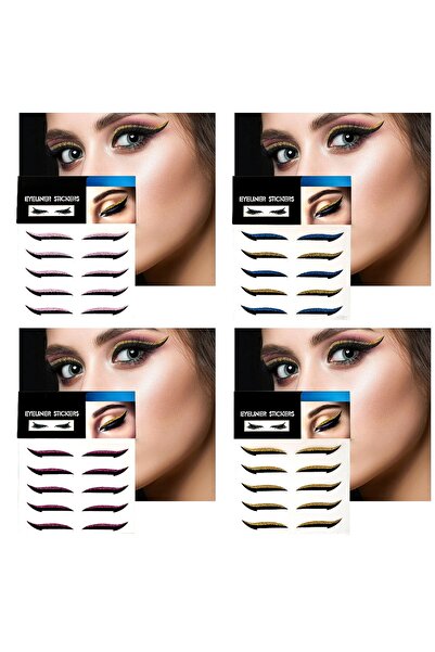Lesvip's Kendinden yapışkanlı sticker glitter eyeliner 20 çift
