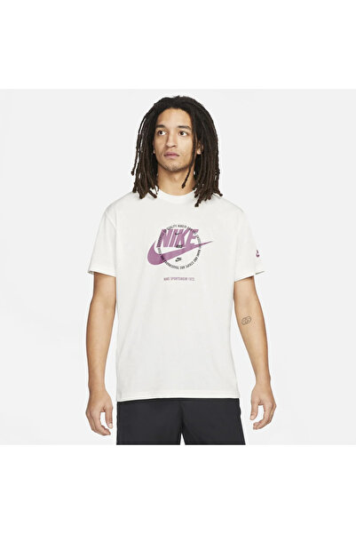 Nike SportswearDri-Fit Utility Erkek Beyaz T-Shirt