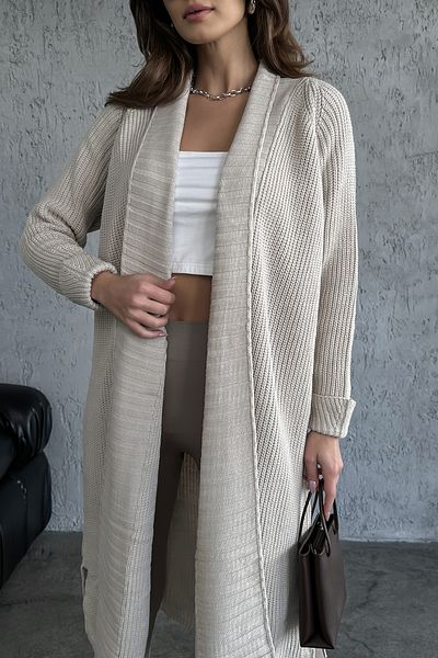 Nosia Shawl Collar Model Belted Long Knitwear Cardigan