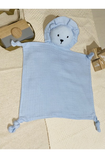 LusnikaStore Uyku Arkadaşım Aslan %100 pamuk müslin organik