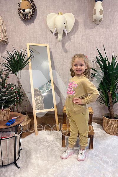Zeyland UNISEX CREAM PINK WRITING PRINTED SWEATSHIRT