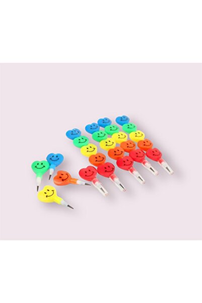 Hüfamkids قلم رصاص على شكل قلب تعبيرات البيض 4 قطع