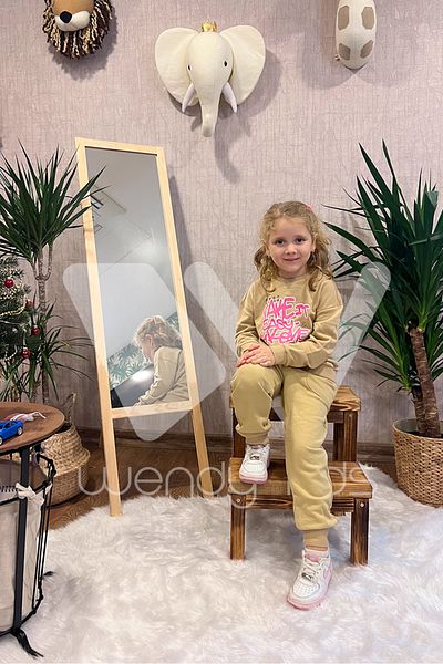 Zeyland UNISEX CREAM PINK WRITING PRINTED SWEATSHIRT