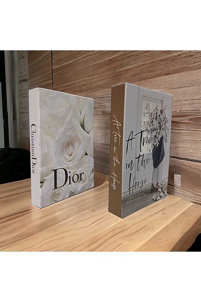 NARİBA A Tree & Dior Decorative Book Box Σετ 2 τεμαχίων