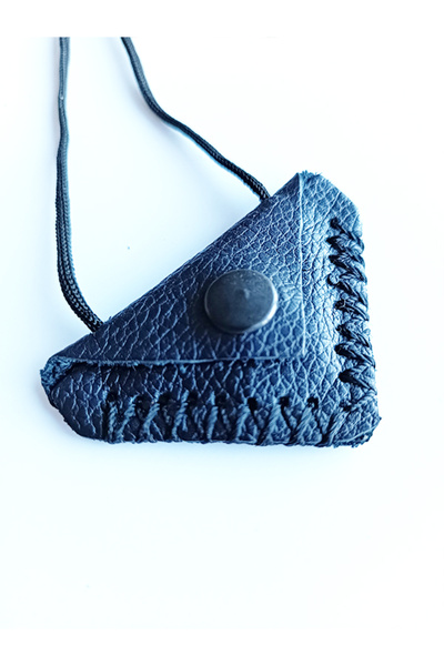 ViP GiFT Kayi Triangle Cevşen Prayer Pendant Amulet Genuine Leather