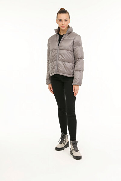 lumberjack WL CANDACE 2GF723 3PR GRI Kadın Kısa Kaban