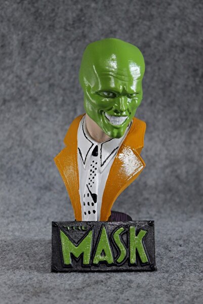 PWUL WORKS Maske ( The Mask - Jim Carrey ) Büst / Figür 15cm Boyut