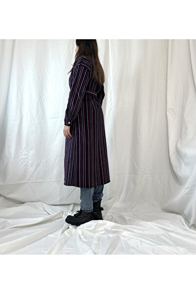 EMZEYN Özel Tasarım Renkli Kadife Trençkot