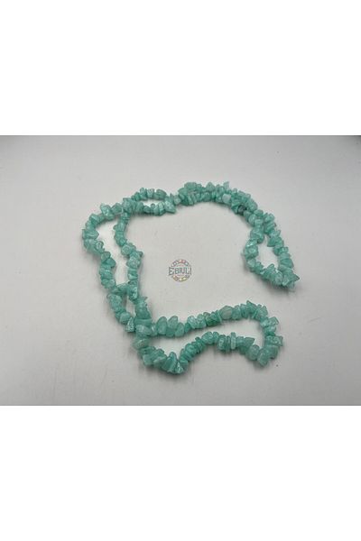 Ebruli Boncuk Amazonit Natural Cracked Stone String Bead Accesoriu Bijuterii Colier Brățară (1 șuviță)