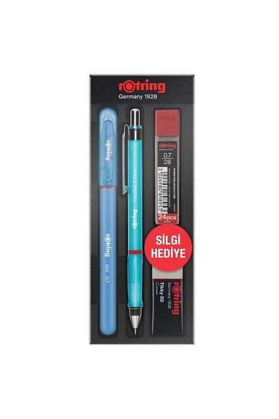 Rotring 0.7 mm Blue Visuclick+Gel School Set
