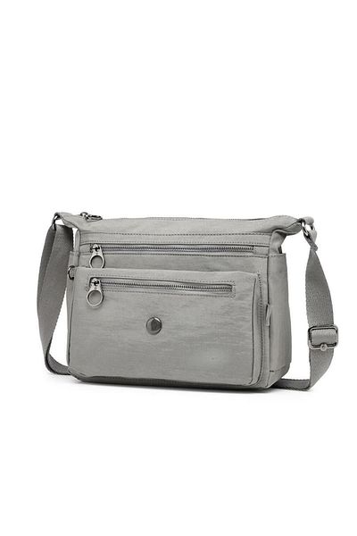 SMART BAGS SMARTBAGS NANO METALLIC FABRIC WOMEN'S MAILMAN BAG 2022-1238 M METALLIC DARK GRAY