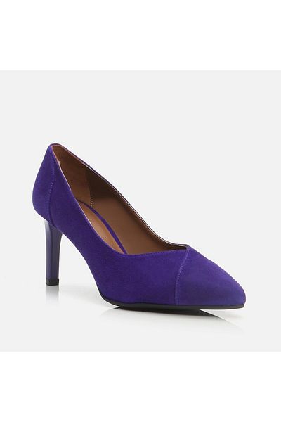 Hotiç Genuine Leather Purple Women's Stiletto