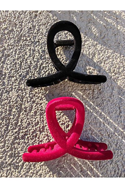 İLKYAZ إكسسوار مشبك مزلاج مخملي