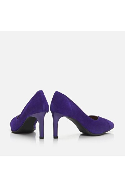 Hotiç Genuine Leather Purple Women's Stiletto