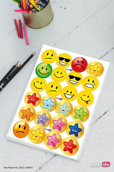 Baskı Life Αυτοκόλλητο εργασιών Emoji Αγγλικά Αυτοκόλλητο Δάσκαλος Καλά κάνατε Ετικέτες Wery Good 210 τμχ