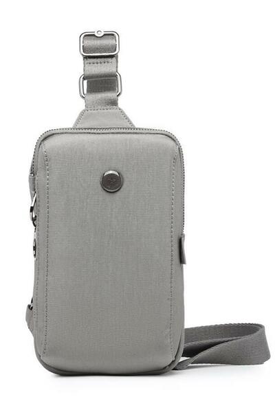 SMART BAGS SMARTBAGS NANO METALİK KUMAŞ KADIN BODYBAG 2022-3105 M METALİK GRİ