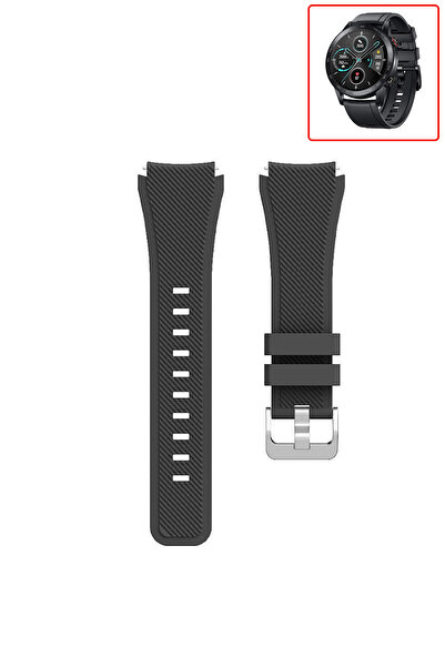 Tagomoon Honor Magic Watch 2 46mm Akıllı Saat Uyumlu Tırtık Desenli Silikon K...