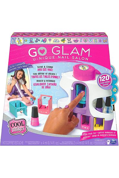 Tower Toys Go Glam Super Nail Set - Unique Cool Designs Manicure Set