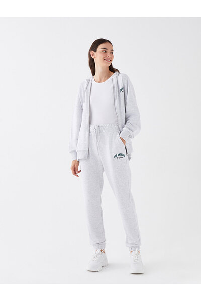 LC Waikiki بنطال رياضي نسائي مطبوع بخصر مطاطي