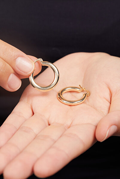 Elika Silver هوب نموذج حلق المجوهرات النسائية