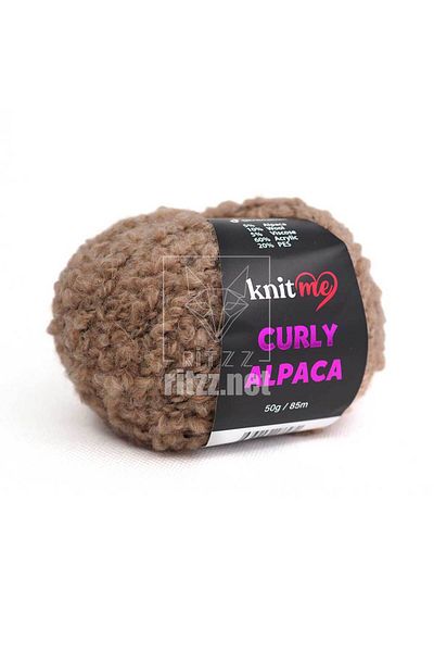 knitme Knit Me Curly Alpaca KC10 Καφέ
