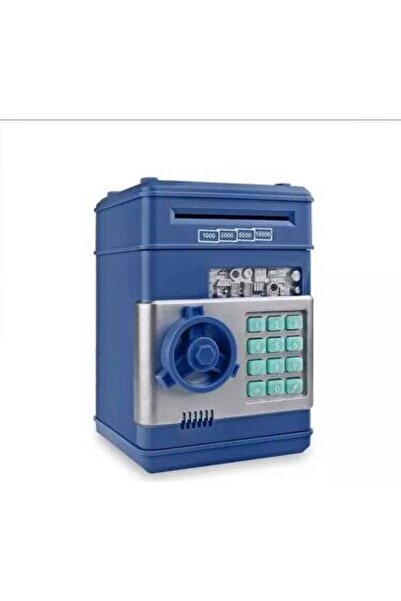 lstri Şifreli Kasa Atm Elektronik Kumbara lacivert