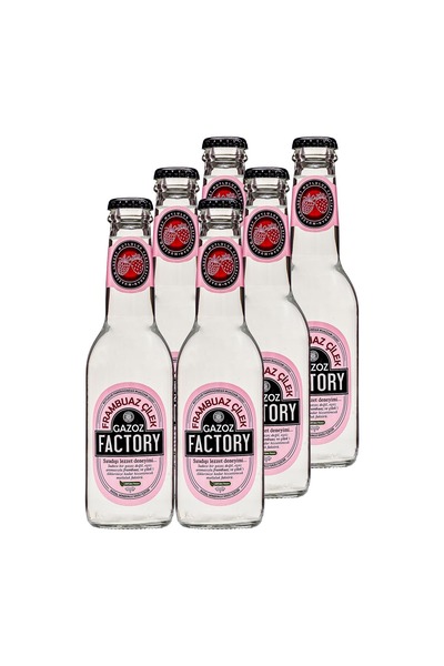Gazoz Factory Frambuaz&çilek Aromalı Mineralli Gazlı Içecek 250ml * 6 Adet