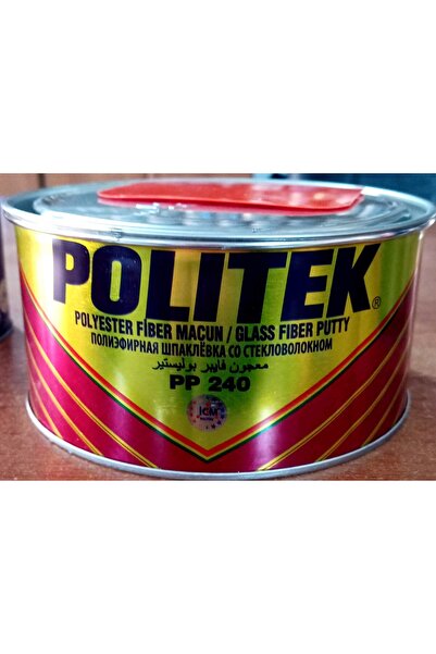 Politek POLİTEK POLYESTER FİBER MACUN 1,800 KĞ GRİ PP240+PLASTİK ÇELİK