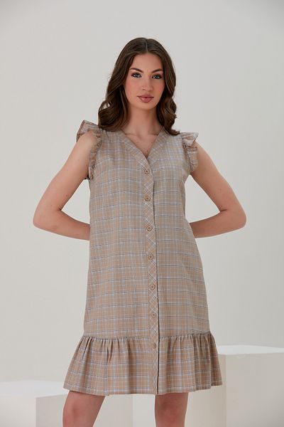 Entarim Maternity Dress Plaid