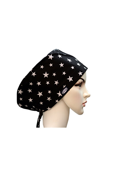 LACİVERT MEDİKAL Doktor Hemşire Aşçı Cerrahi Bone Hastane Bone Iş Bandanası P...