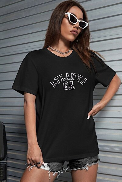 Adrift Unisex Atlanta Štampano T-shirt