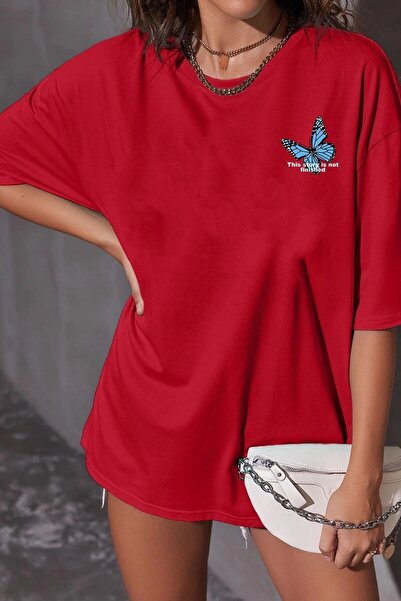 Adrift Unisex Butterfly Patterned T-Shirt